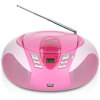 SCD-37 USBPINK Scd-37 usb pink portable fm radio cd and usb player pink Product foto